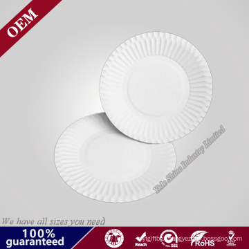 Disposable White Paper Charger Plates Wholesale